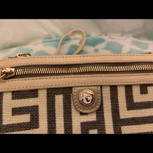 Spartina 449 leather and linen wristlet - Picture 2 of 5